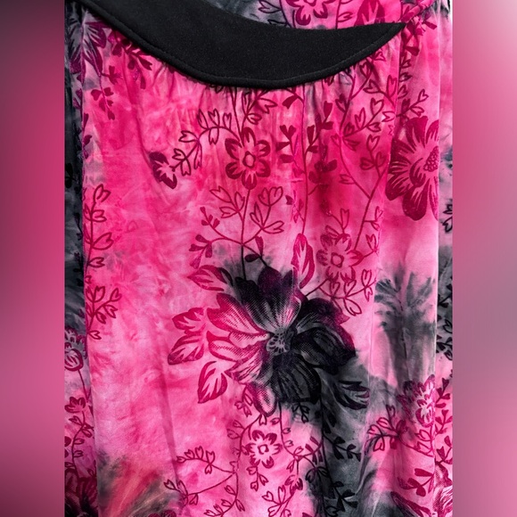 BOHO Tie Dye-Sere Nade Pink with Black -SZ. 3x - Picture 8 of 8